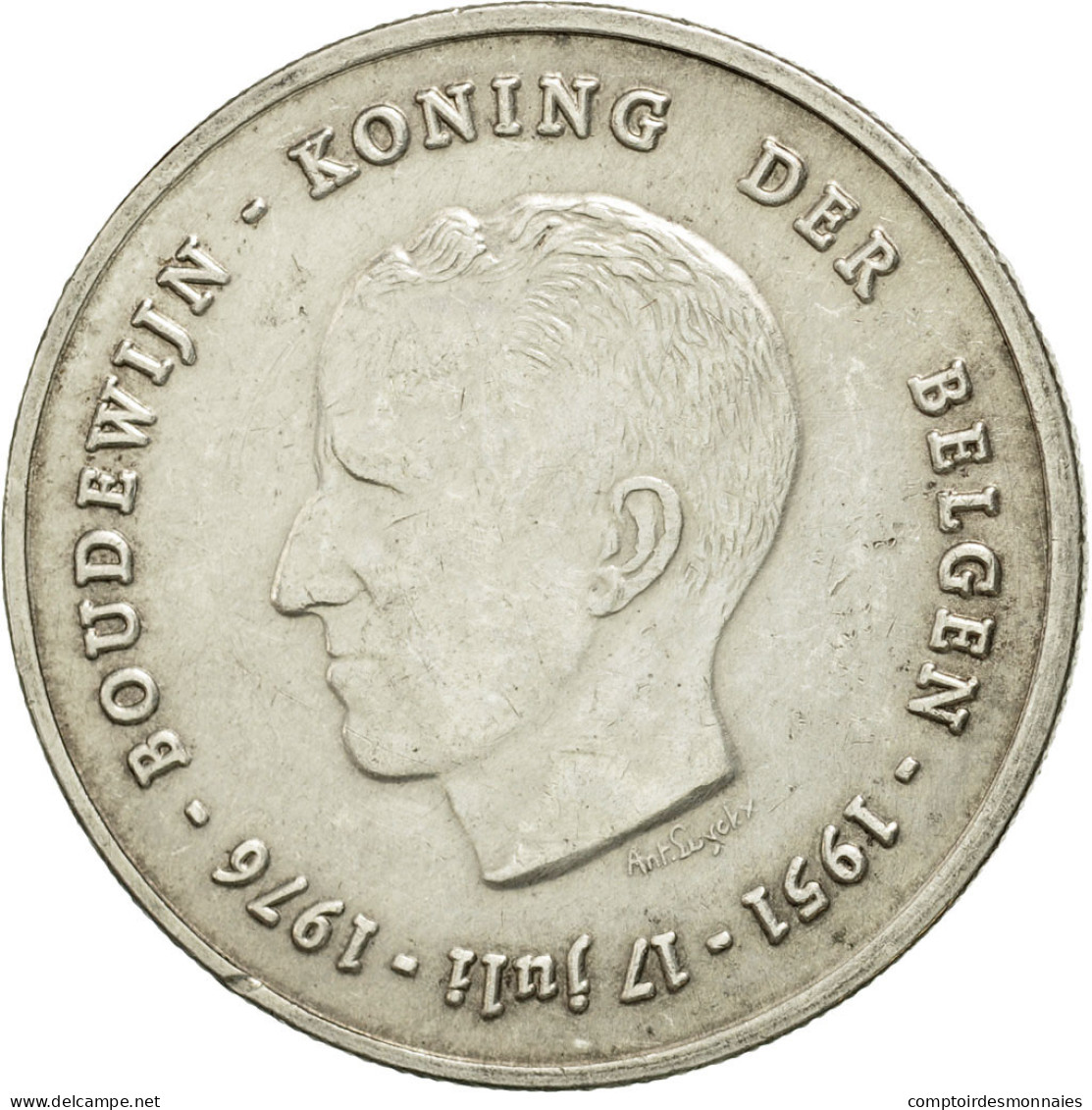 Monnaie, Belgique, 250 Francs, 250 Frank, 1976, Bruxelles, TTB, Argent, KM:158.1 - 250 Francs