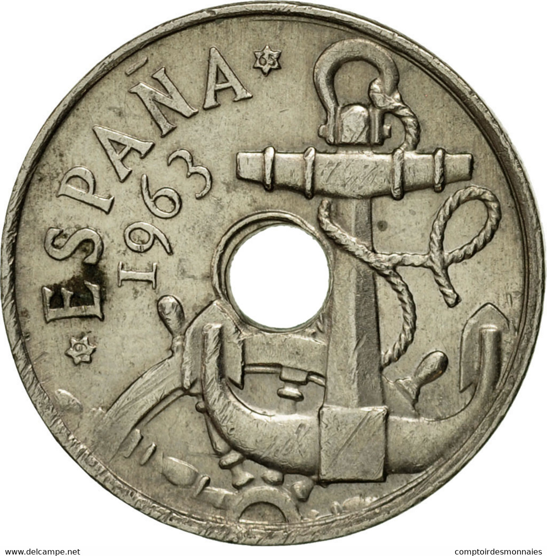 Monnaie, Espagne, Francisco Franco, Caudillo, 50 Centimos, 1965, TTB - 50 Centimos
