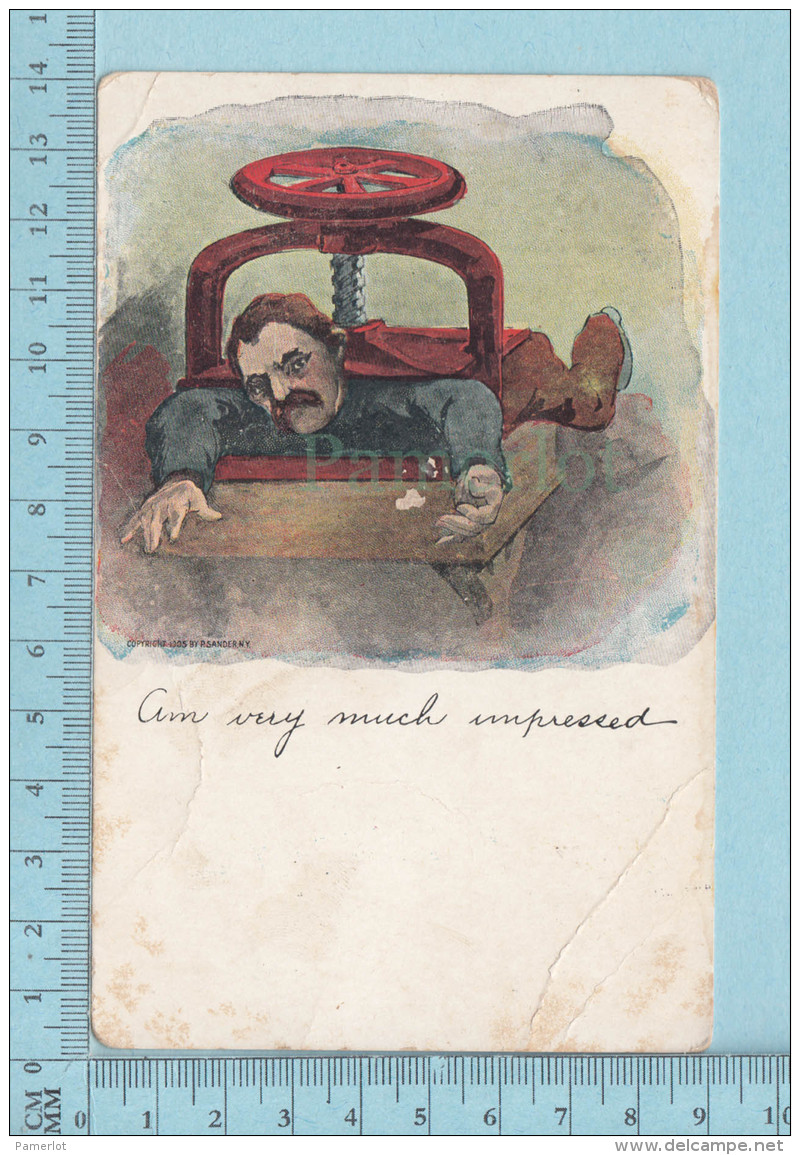Humour Comics  -Am Very Much Impressed, Copy R. 1905 R. Sander- CPA Postcard Carte Postale - Humour