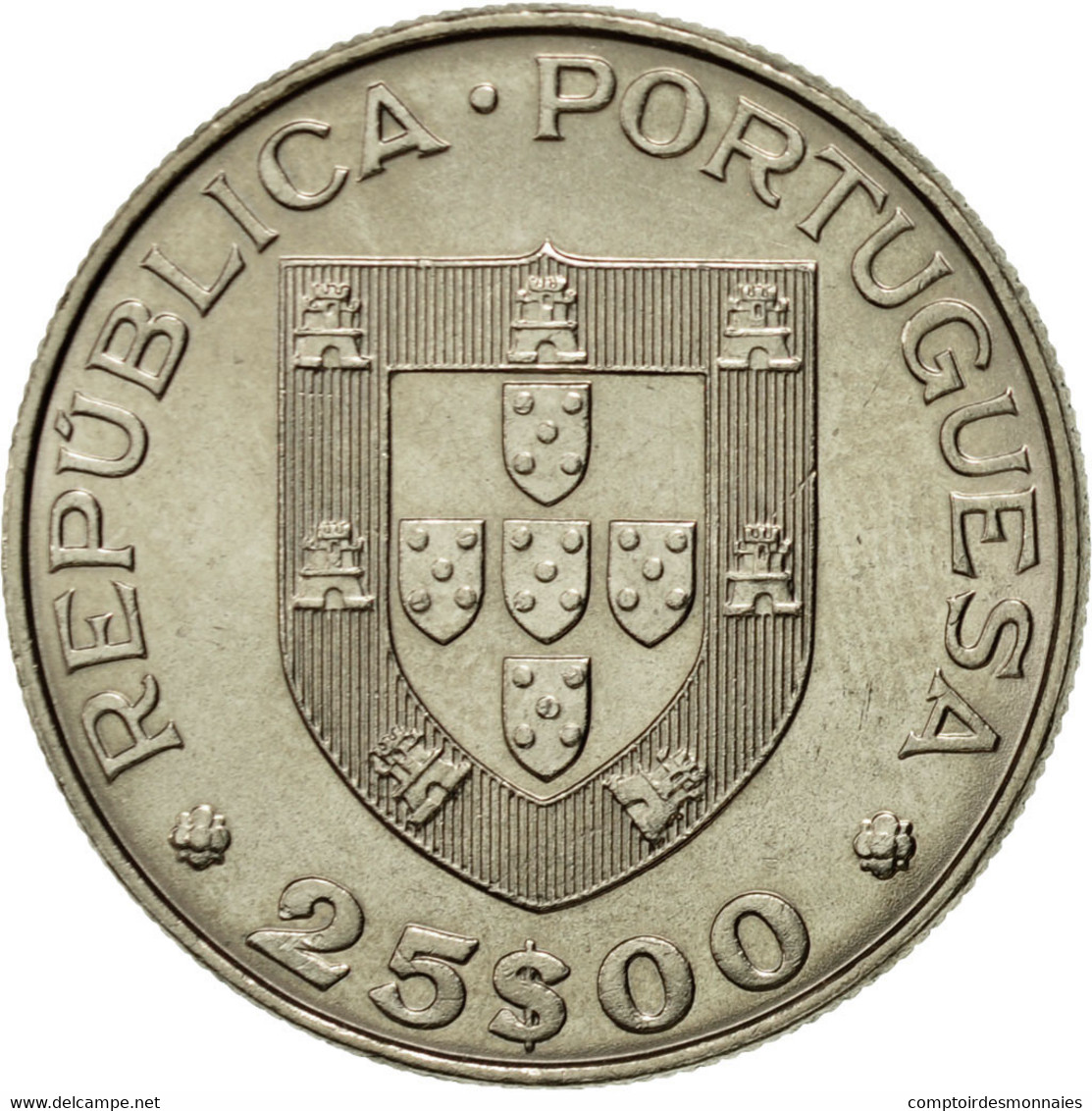 Monnaie, Portugal, 25 Escudos, 1982, Lisbonne, SUP, Copper-nickel, KM:616 - Portugal