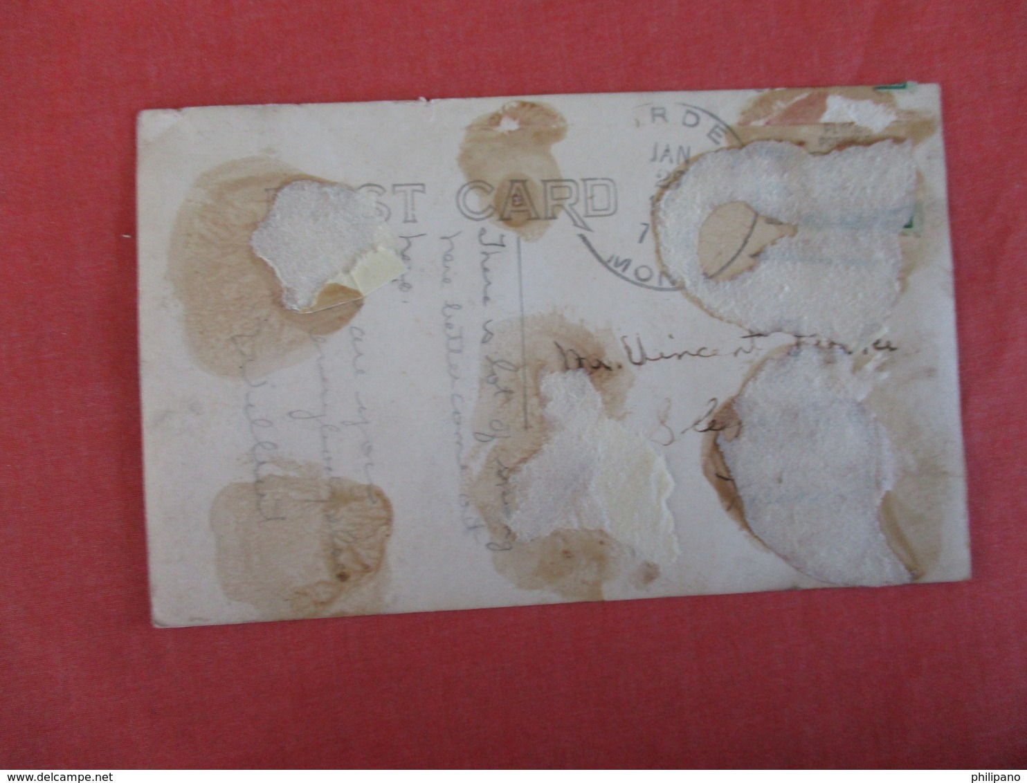 RPPC To ID  Glue Residue On Back Montana Cancel  Ref 3026 - To Identify