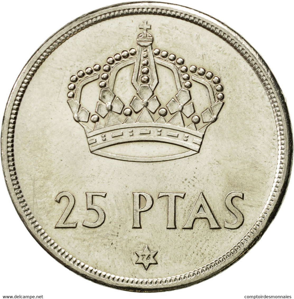 Monnaie, Espagne, Juan Carlos I, 25 Pesetas, 1976, SUP, Copper-nickel, KM:808 - 25 Peseta