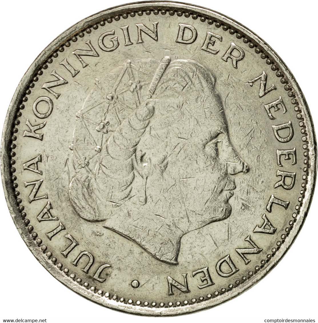 Monnaie, Pays-Bas, Juliana, 2-1/2 Gulden, 1969, TTB, Nickel, KM:191 - Luxembourg