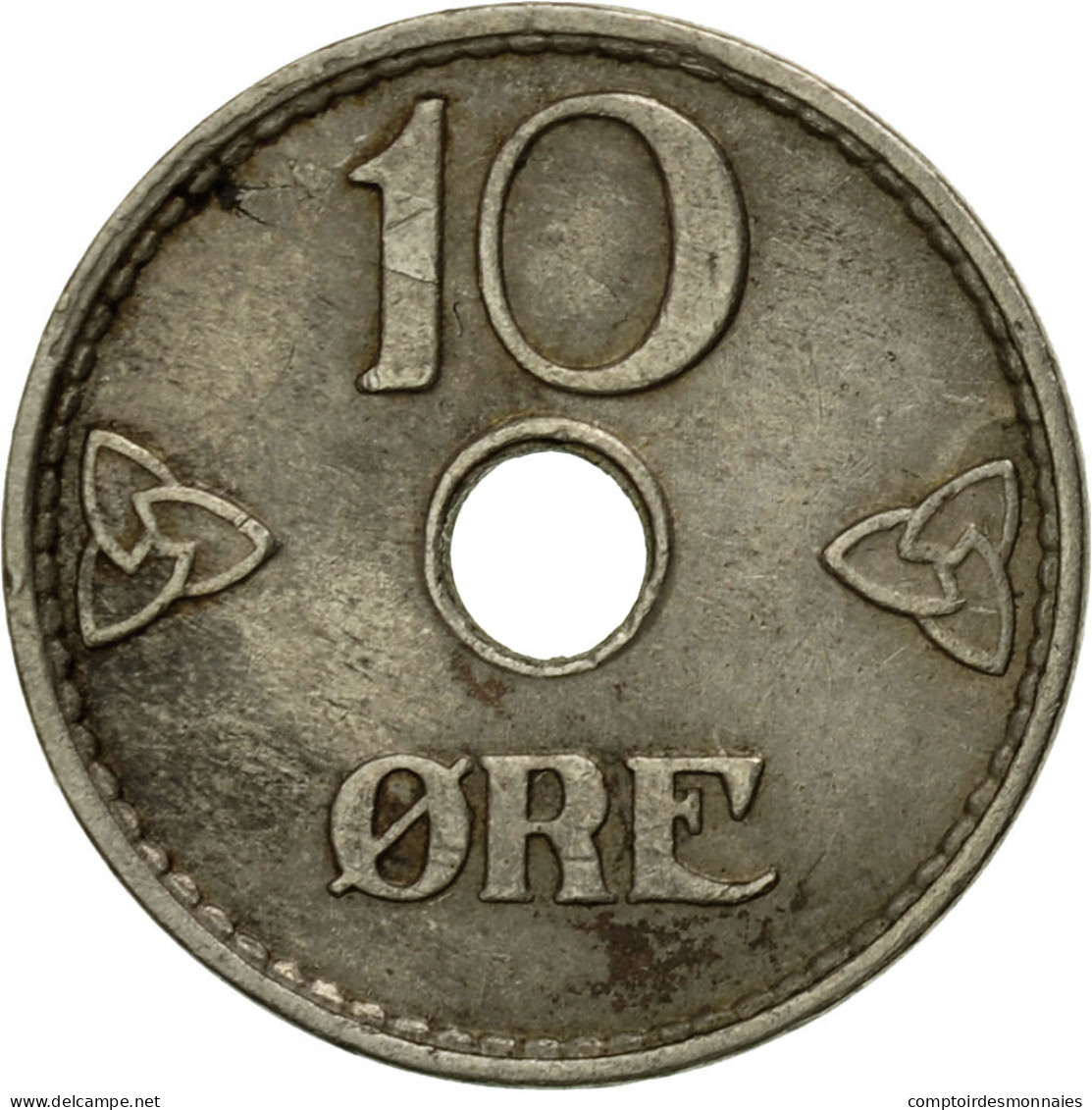 Monnaie, Norvège, Haakon VII, 10 Öre, 1937, TTB, Copper-nickel, KM:383 - Norvège