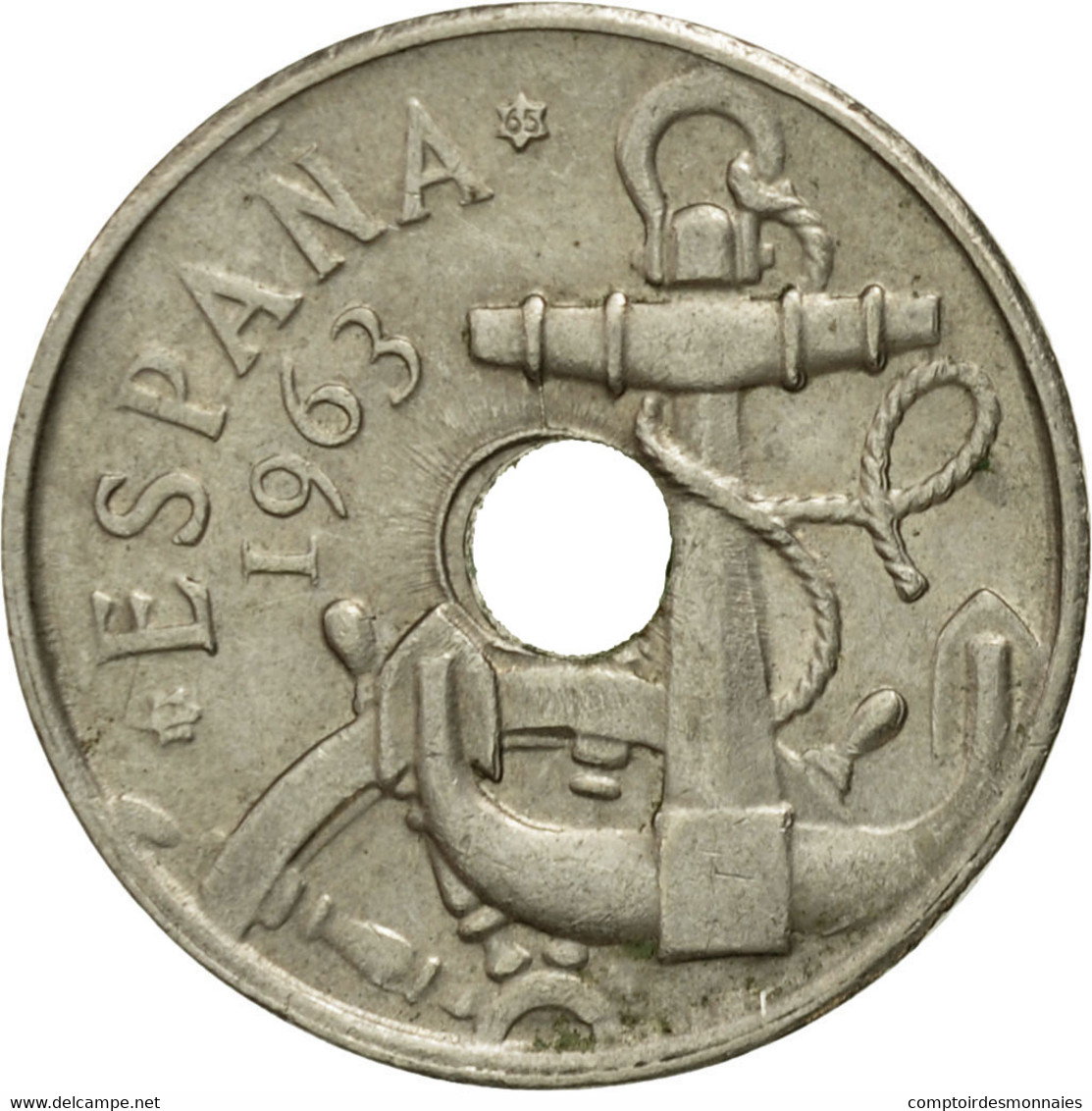 Monnaie, Espagne, Francisco Franco, Caudillo, 50 Centimos, 1965, TB - 50 Centiem
