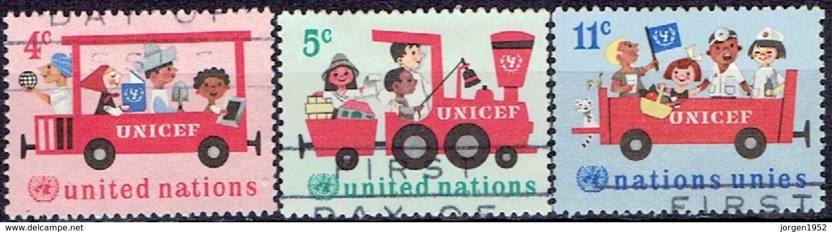 UNITED NATIONS # NEW YORK FROM 1966 STAMPWORLD 171-73 - Used Stamps