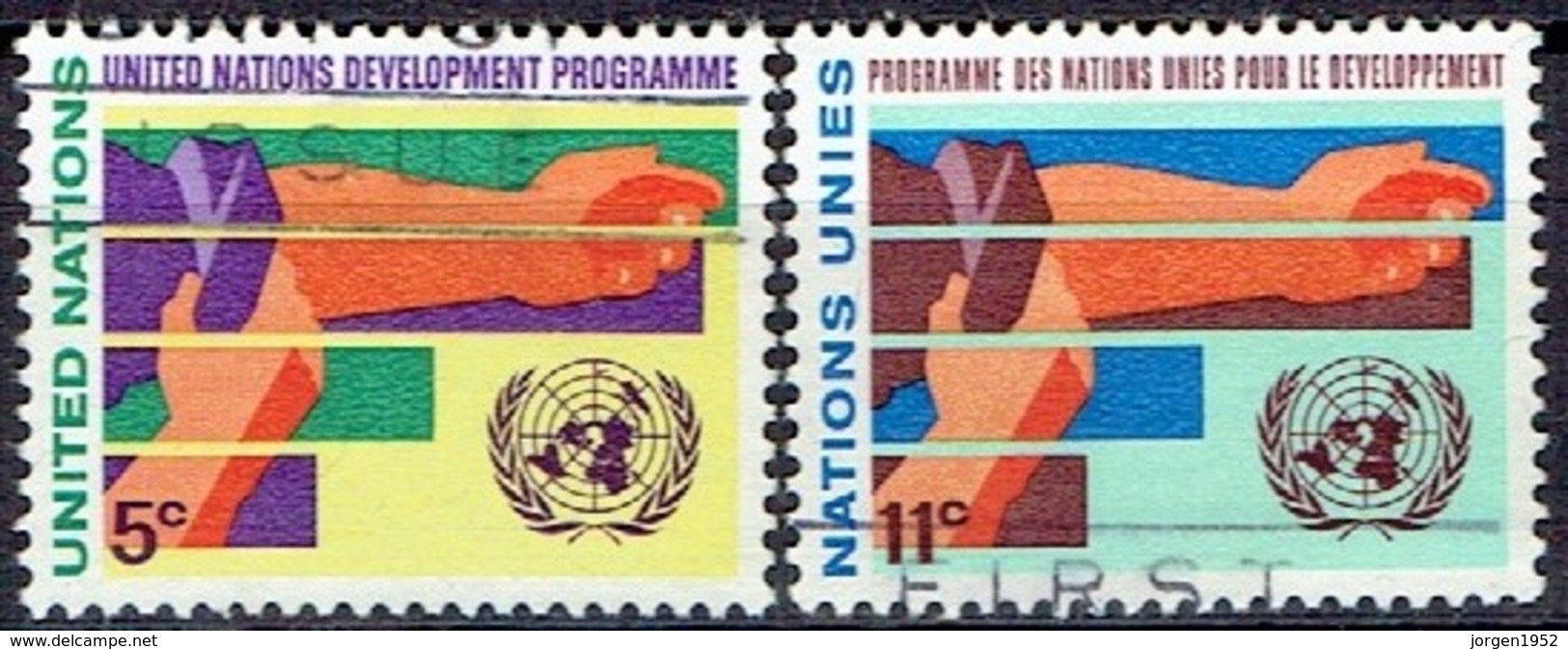 UNITED NATIONS # NEW YORK FROM 1967 STAMPWORLD 174-75 - Gebruikt