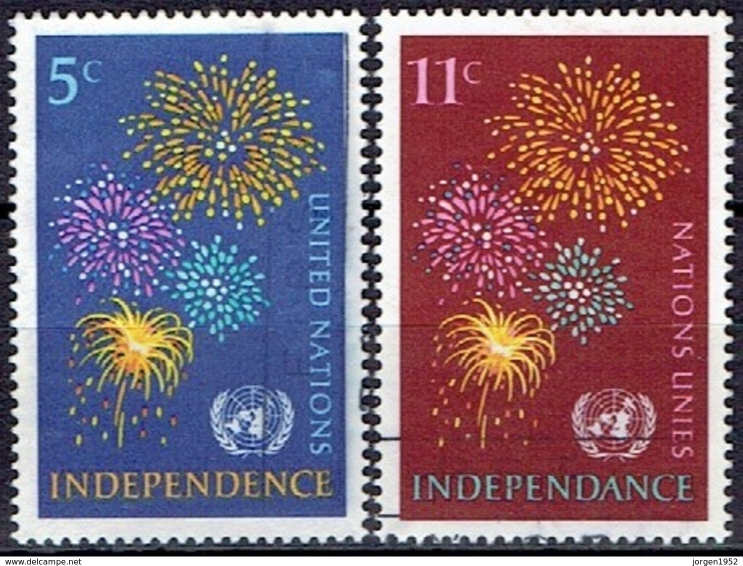 UNITED NATIONS # NEW YORK FROM 1967 STAMPWORLD 177-78 - Usados