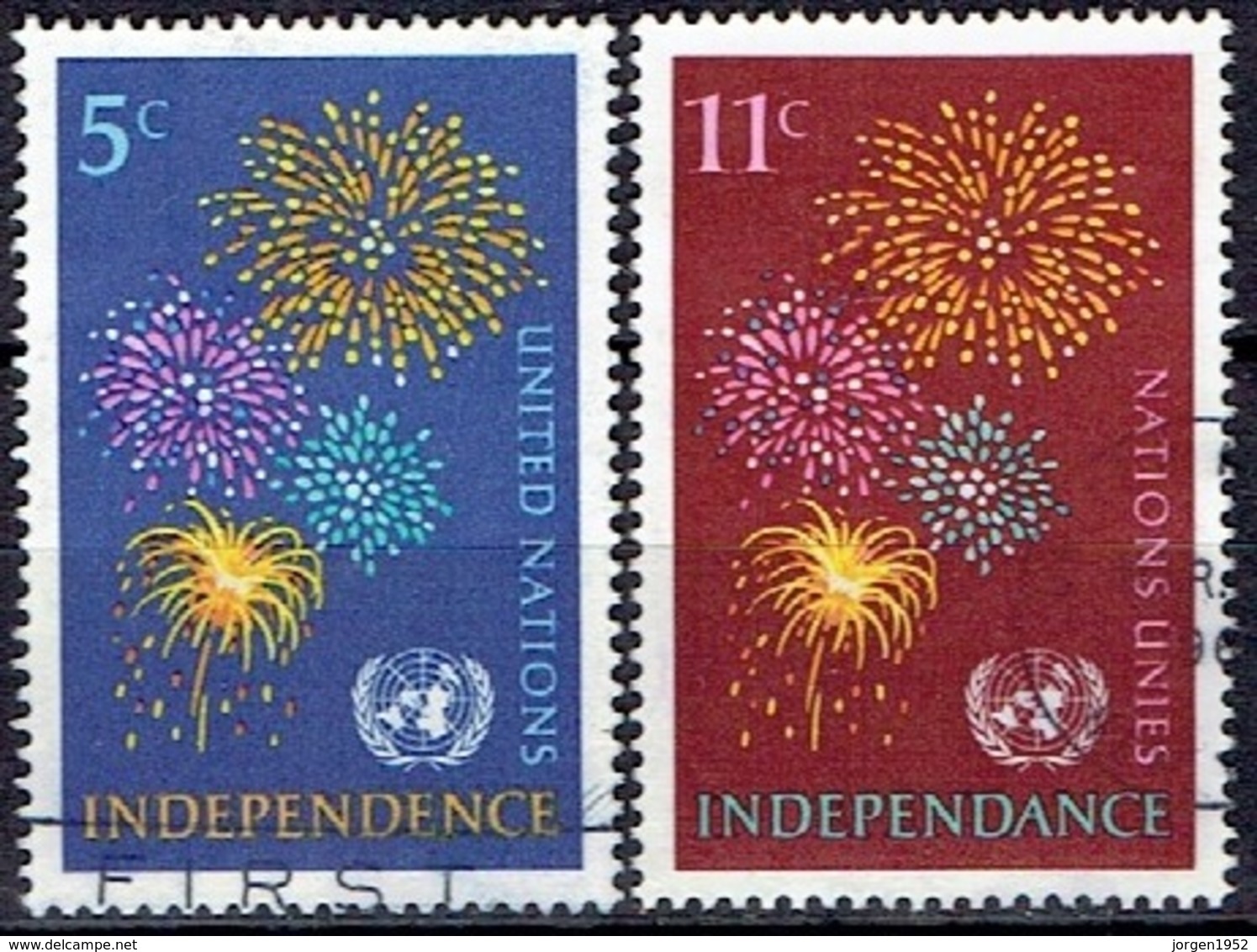 UNITED NATIONS # NEW YORK FROM 1967 STAMPWORLD 177-78 - Usados