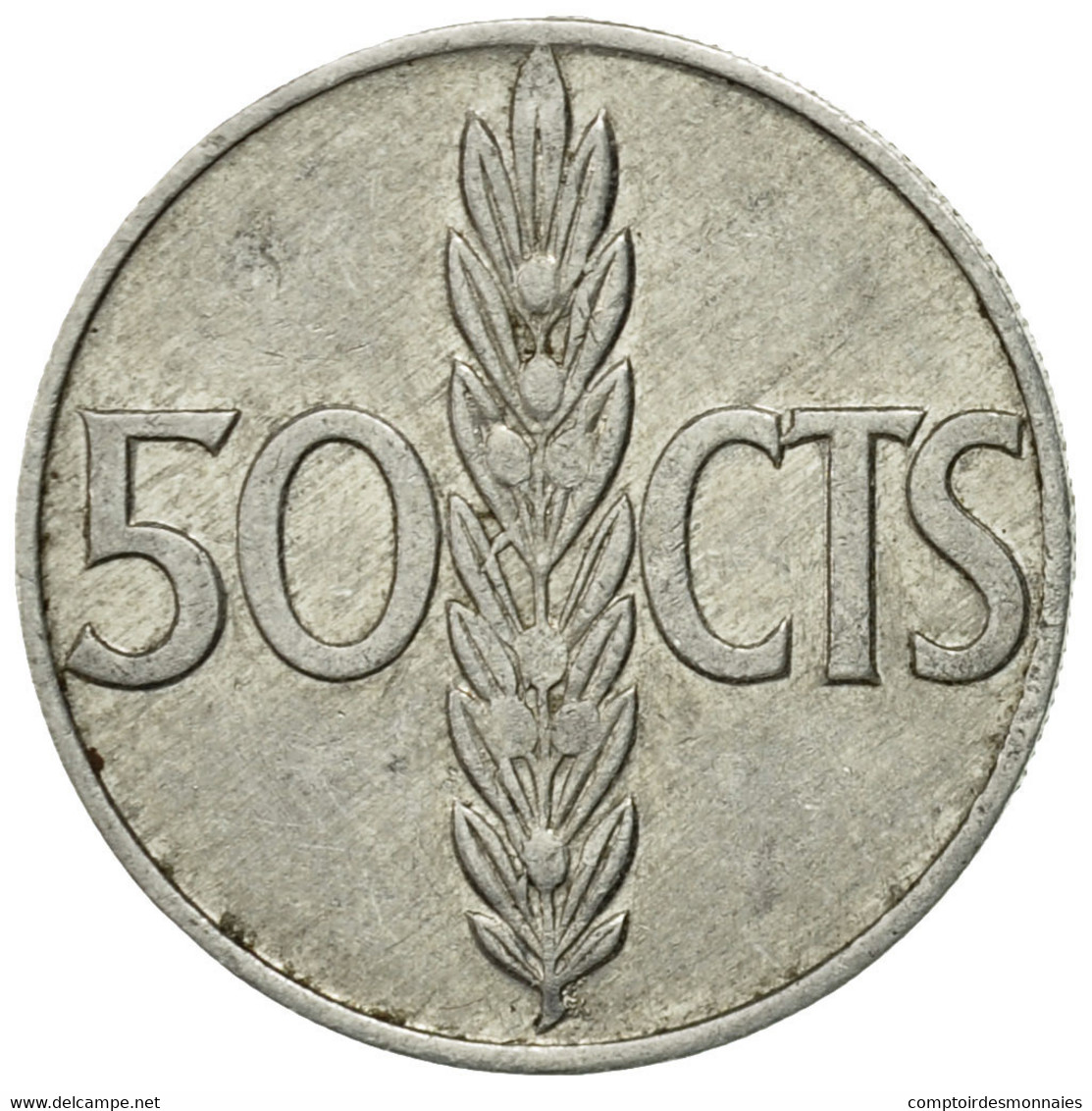 Monnaie, Espagne, Francisco Franco, Caudillo, 50 Centimos, 1973, TTB, Aluminium - 50 Centimos