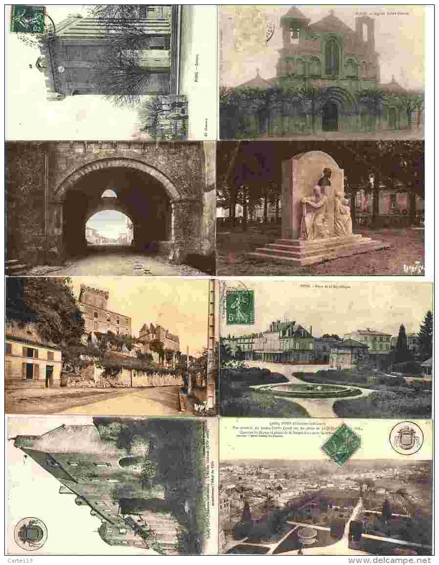 X CARTES POSTALES ANCIENNES - PONS - CHARENTES MARITIMES - 1901-1940