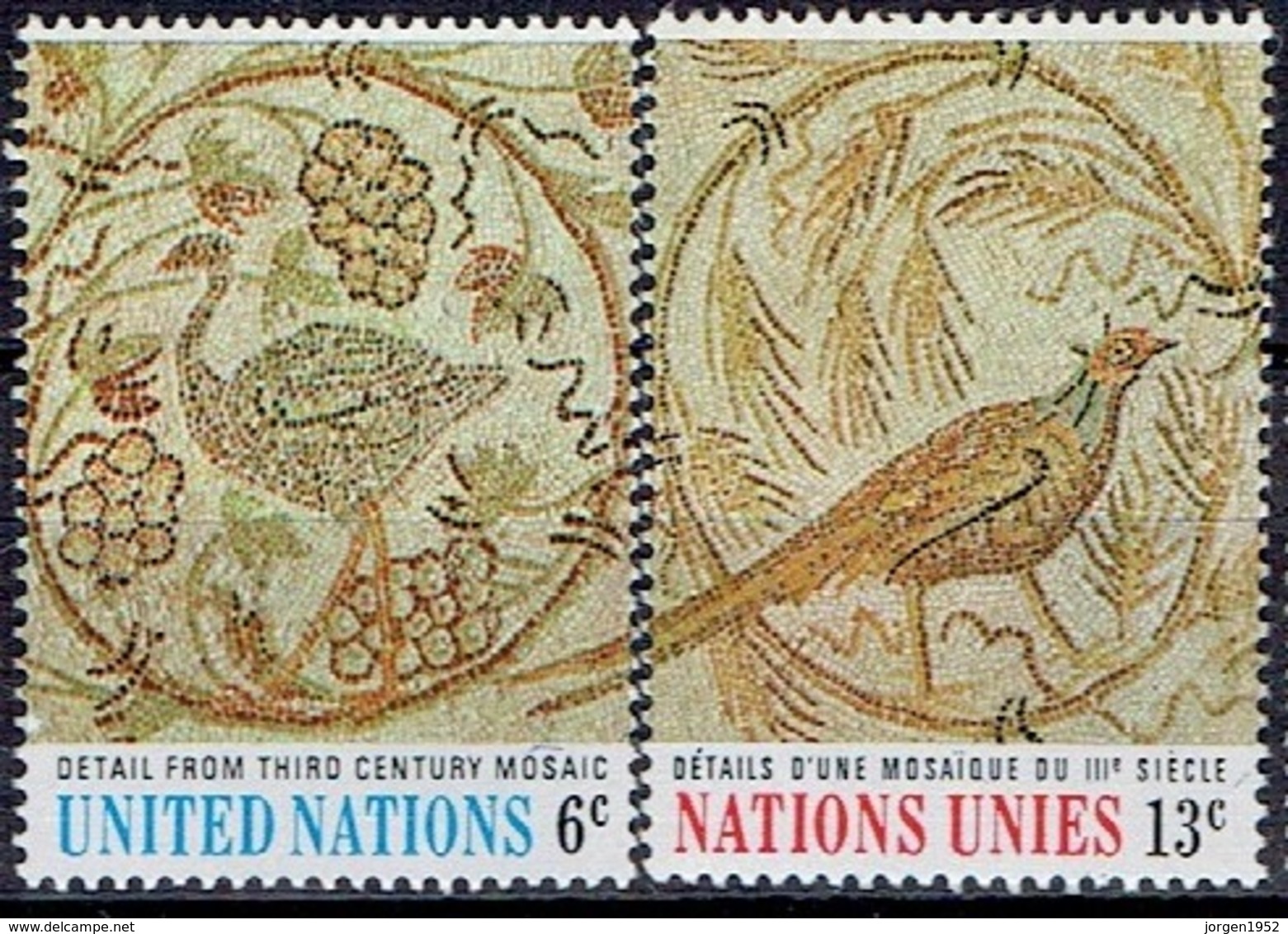 UNITED NATIONS # NEW YORK FROM 1969 STAMPWORLD 218-19** - Ongebruikt