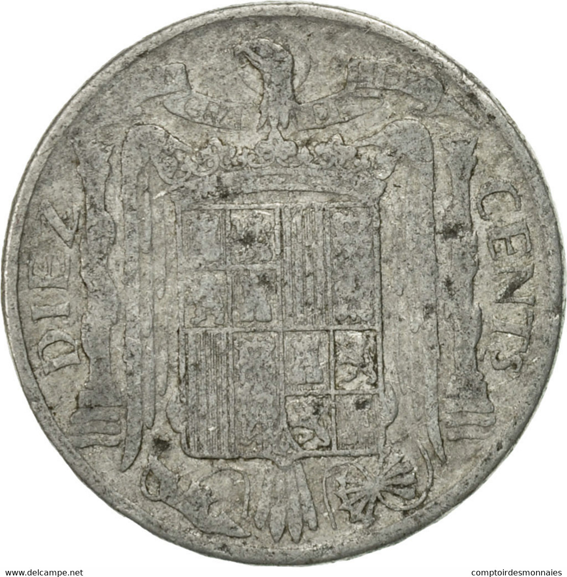 Monnaie, Espagne, 10 Centimos, 1953, TB, Aluminium, KM:766 - 10 Centiemen