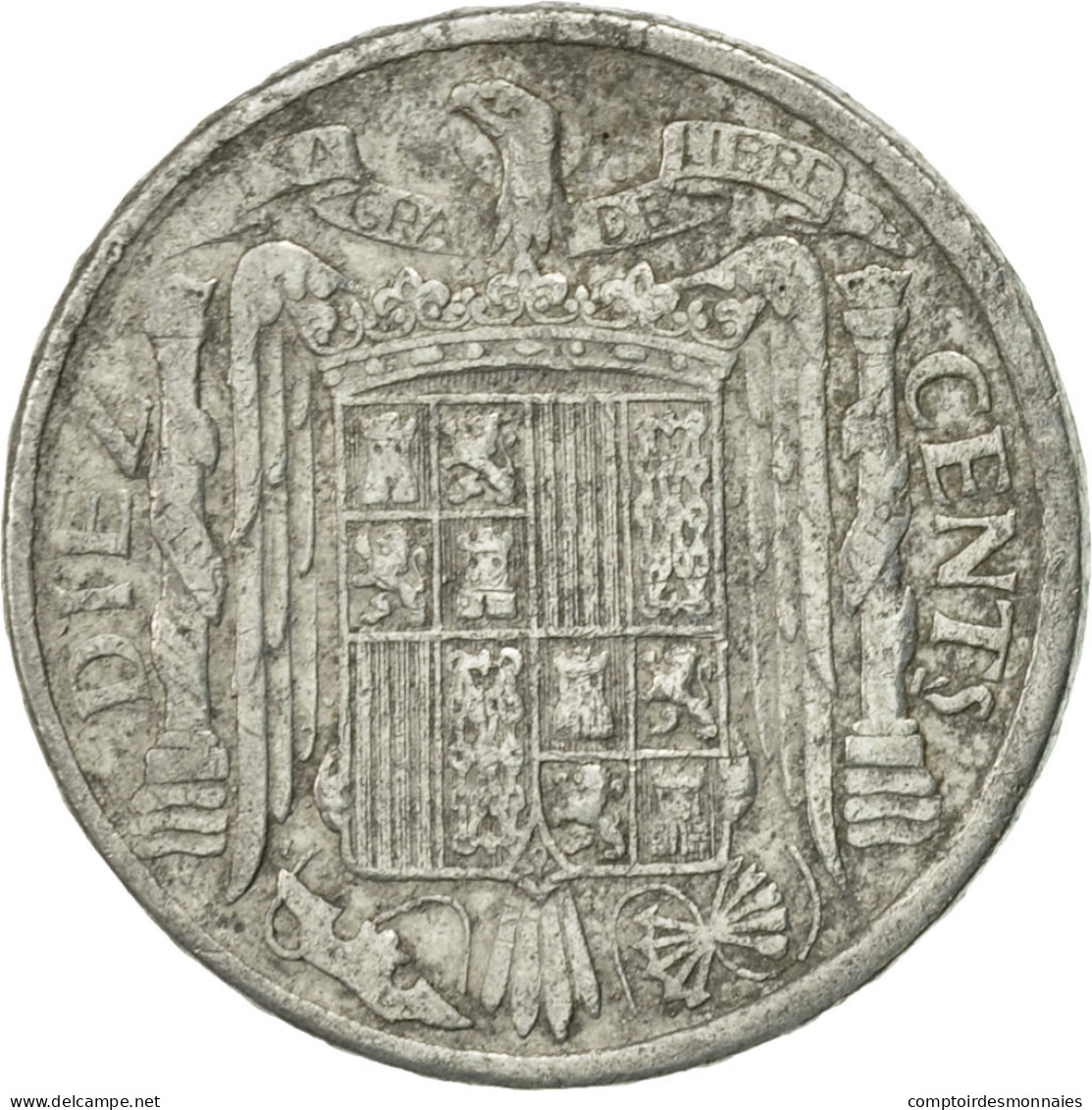 Monnaie, Espagne, 10 Centimos, 1941, TB, Aluminium, KM:766 - 10 Céntimos