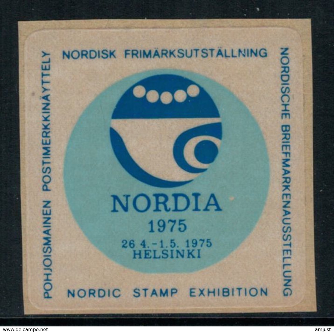 Erinnophilie Vignette De Finlande, Nordia 1975 - Erinnophilie