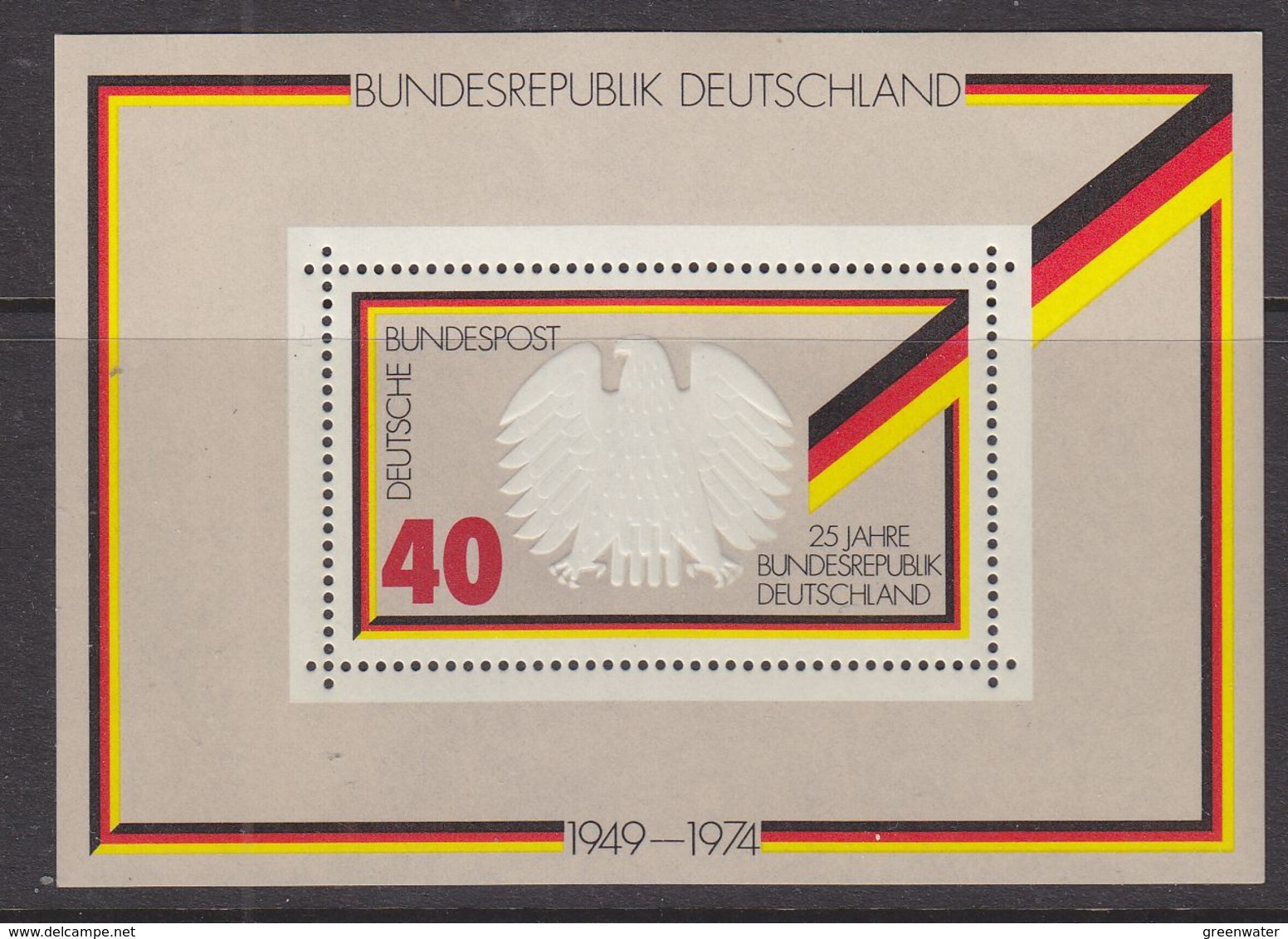 Germany 1974 25J. Bundesrepublik M/s ** Mnh (39914) - Andere & Zonder Classificatie