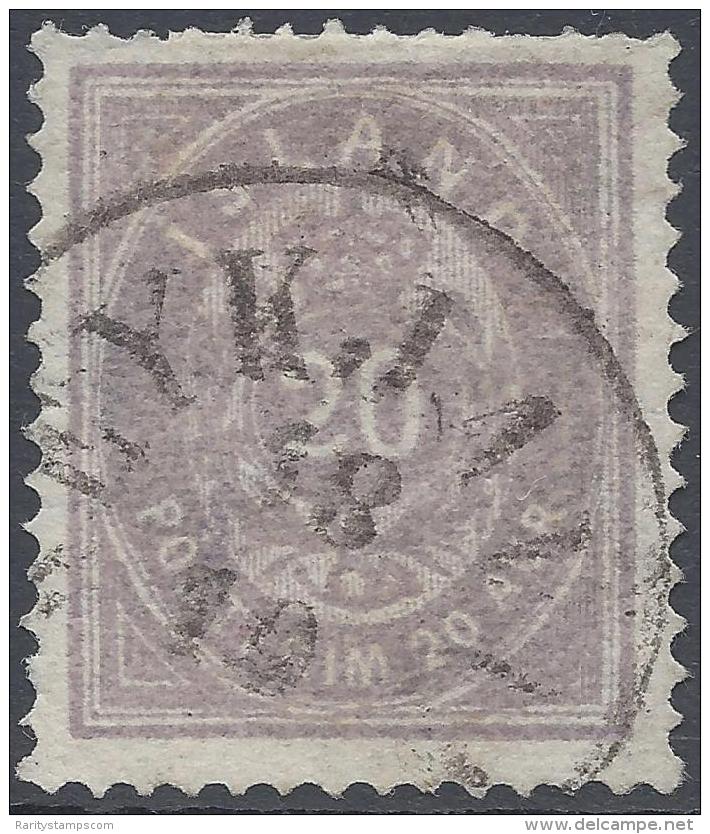 ICELAND 1876 20a VIOLET N&ordm; 10 - Oblitérés