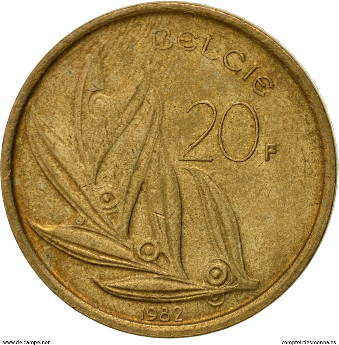 Monnaie, Belgique, 20 Francs, 20 Frank, 1982, TTB, Nickel-Bronze, KM:160 - 20 Francs