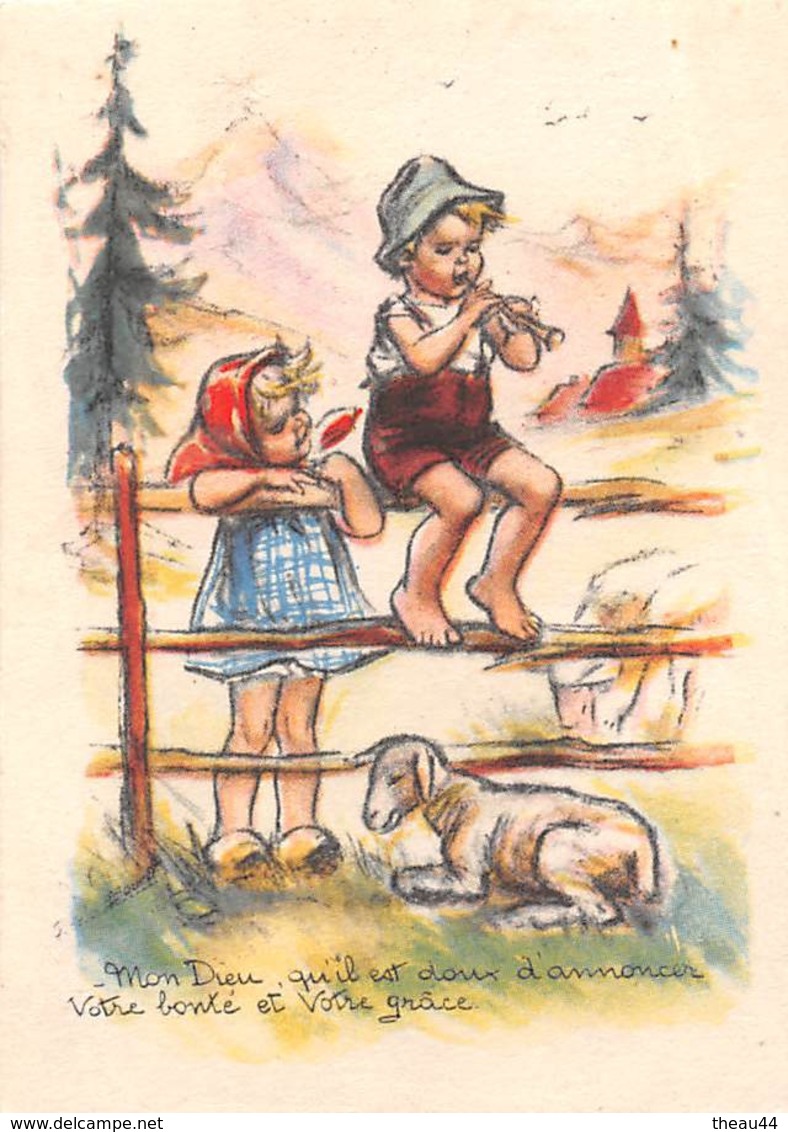 ¤¤  -   Illustrateur " Germaine BOURET "  -  Petite Image (format 5.5 X 8)  -  Enfants , Mouton    -  ¤¤ - Bouret, Germaine