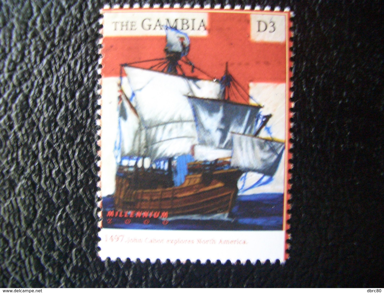 Gambia, Millennium, John Cabot, Explorer, Ship, Famous People, 2000 - Gambia (1965-...)