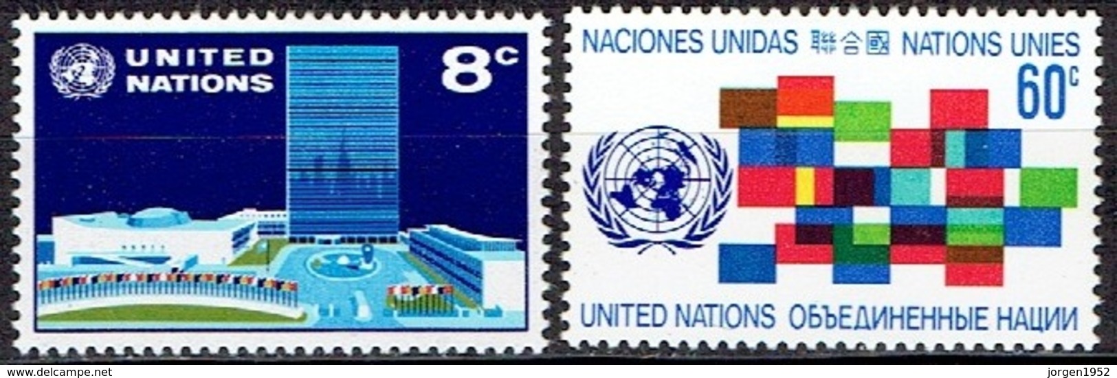 UNITED NATIONS # NEW YORK FROM 1971 STAMPWORLD 238-39* - Nuevos