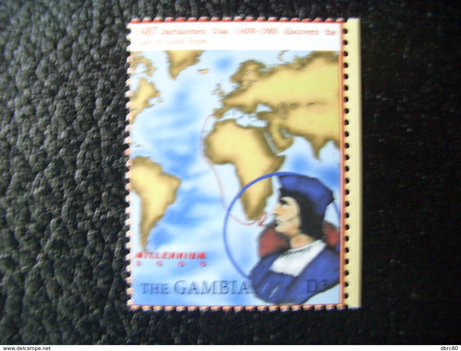 Gambia, Millennium, Bartalomeu Dias, Explorer, Famous People, Map, 2000 - Gambia (1965-...)