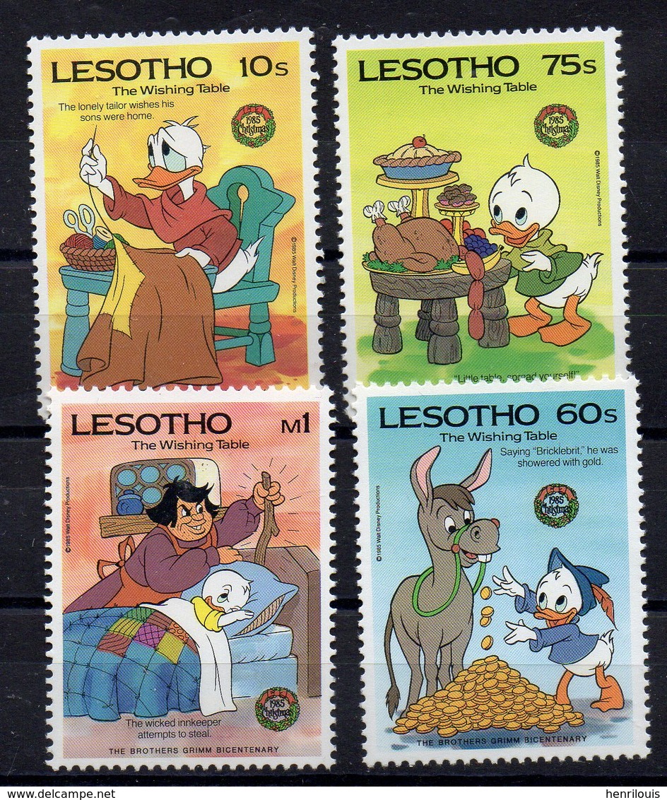 LESOTHO     Timbres Neufs ** De 1985   ( Ref 504C )  Disney - Noël - Lesotho (1966-...)