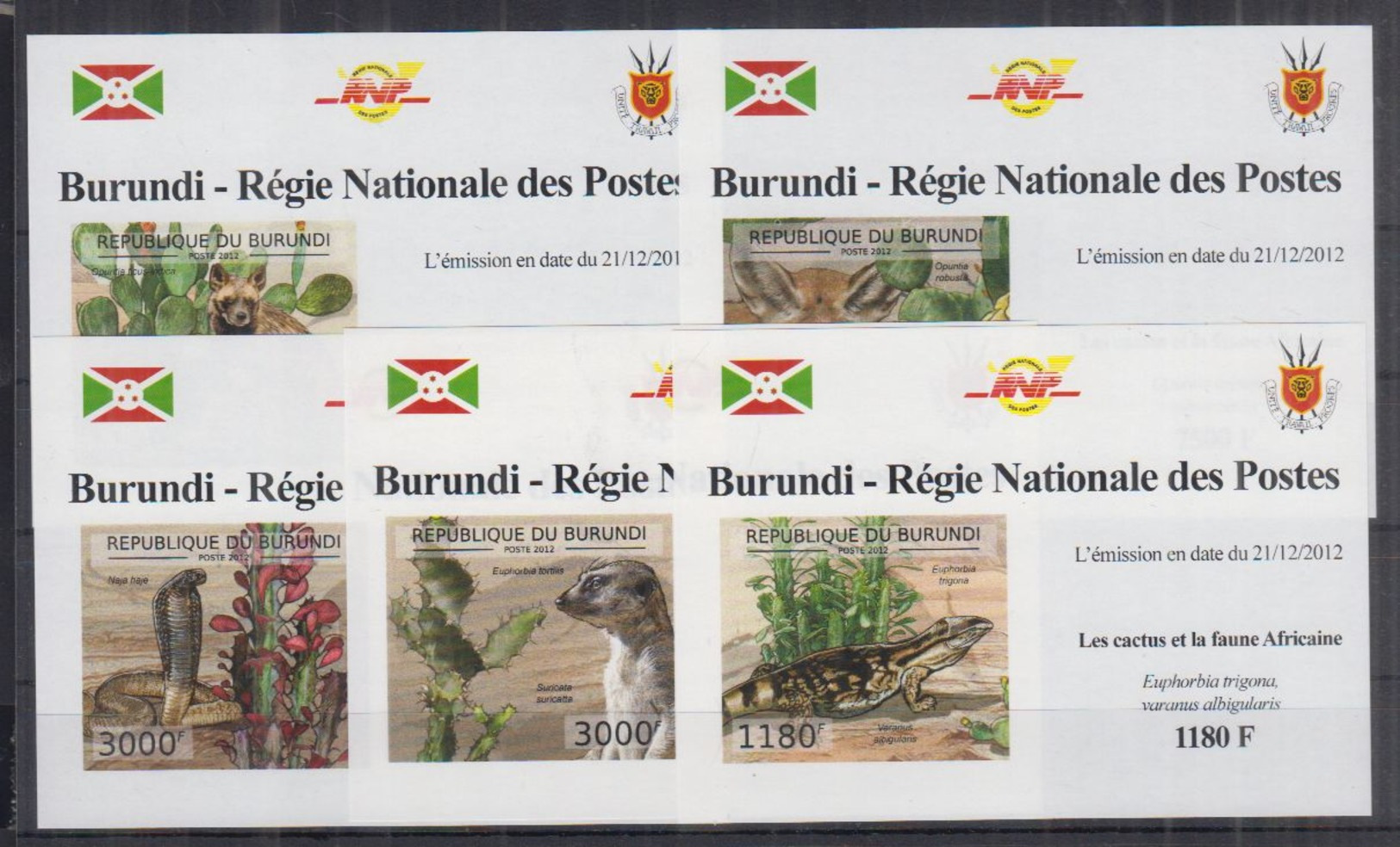 H22. Burundi - MNH - Animals - Deluxe - Imperf - Other & Unclassified