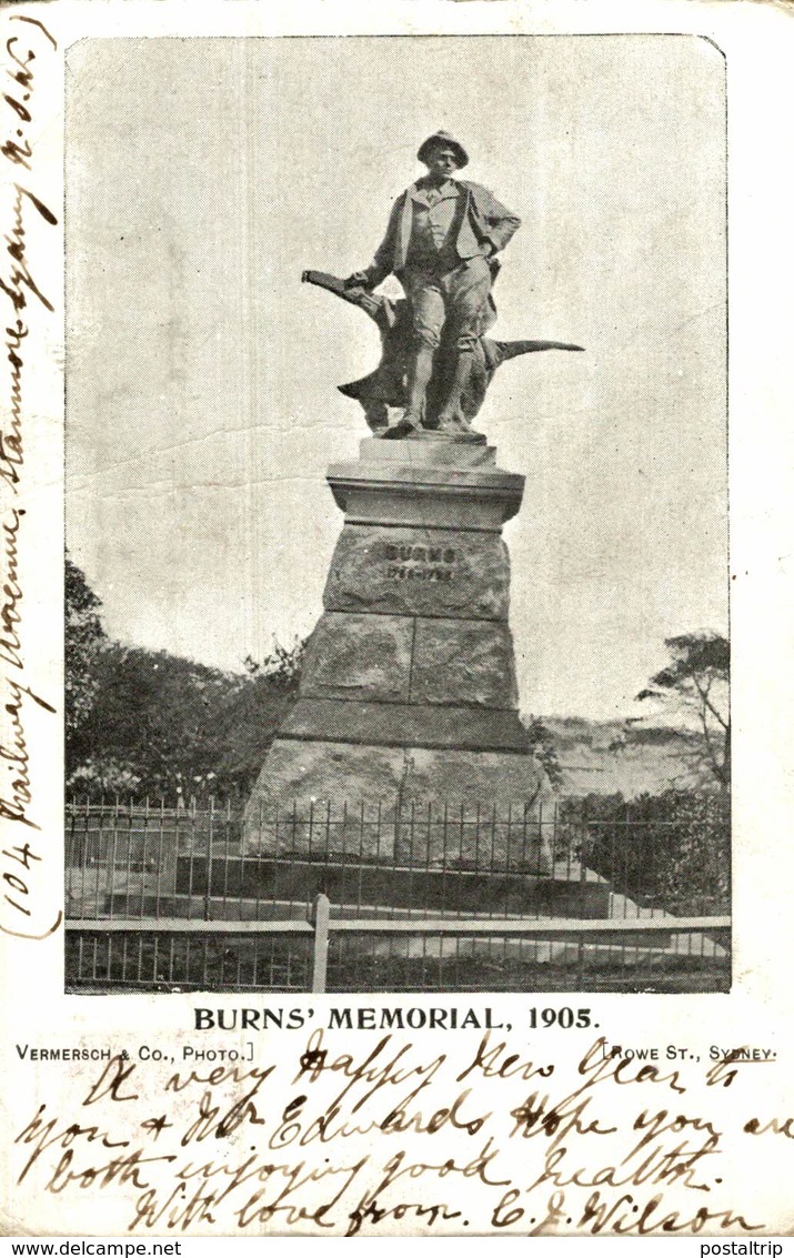 BURN'S MEMORIAL 1905 - AUSTRALIA - Otros & Sin Clasificación