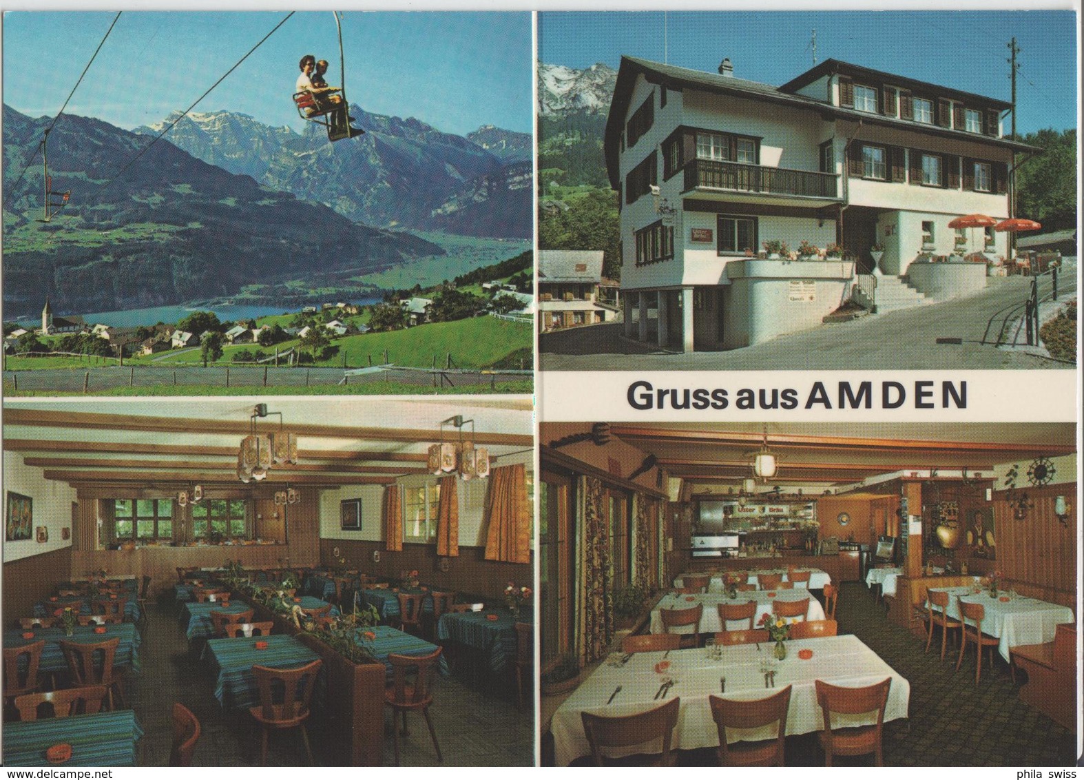 Gruss Aus Amden - Hotel Restaurant Schäfli - Photo: Gross - Autres & Non Classés