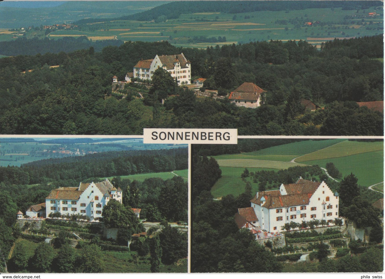 Flugaufnahme Schloss Sonnenberg - 9507 Stettfurt - Photo: M.+R. Eggler - Stettfurt