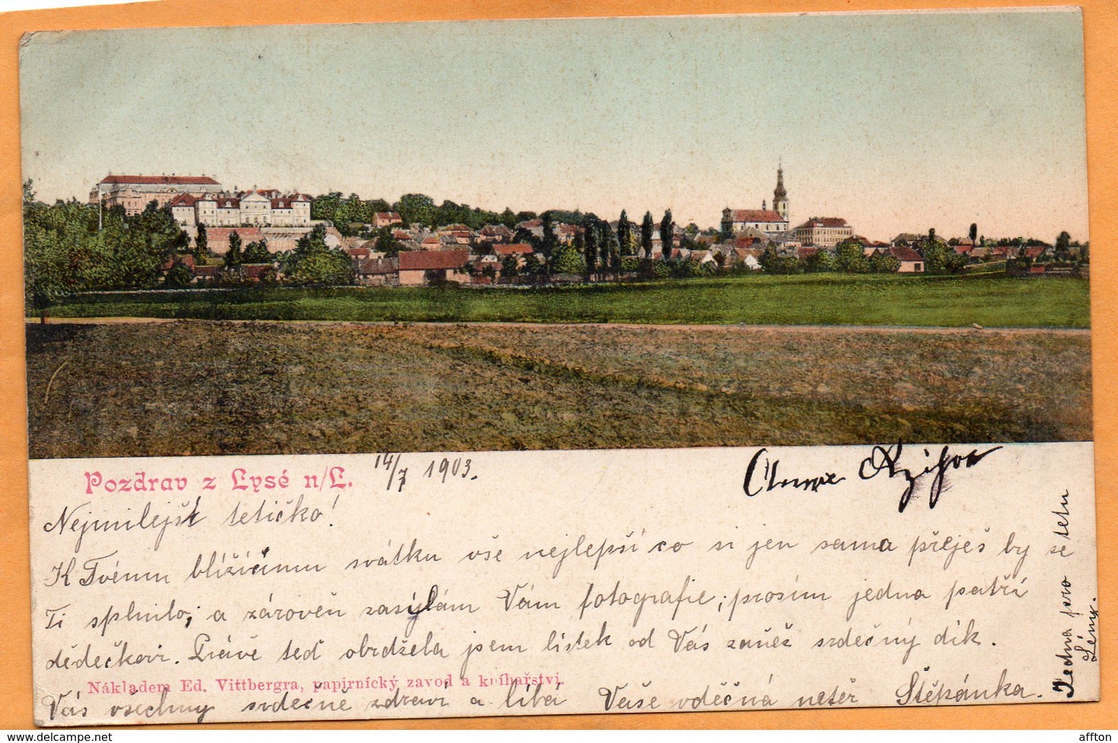 Lyse N.L. Czech Republic 1903 Postcard - Tschechische Republik