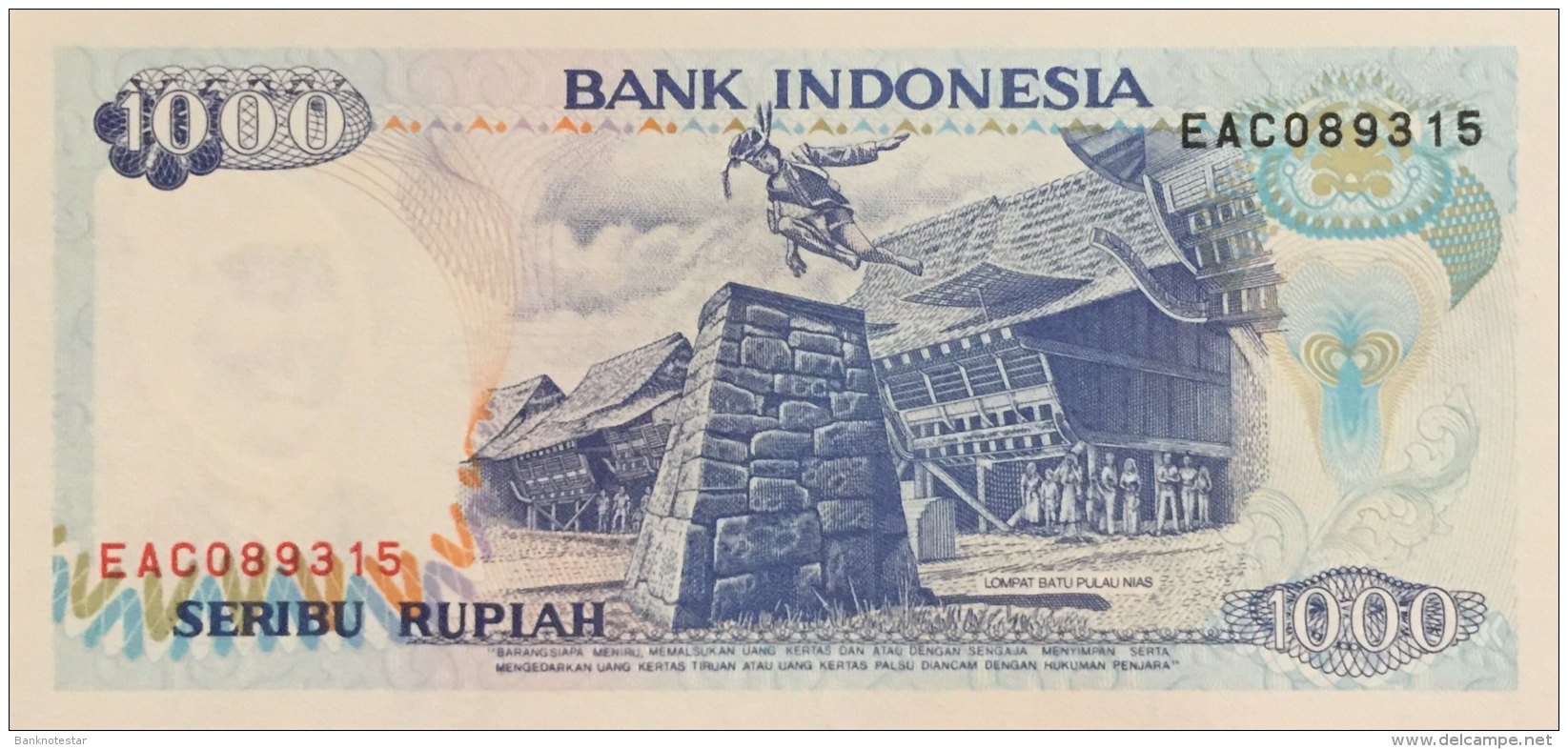 Indonesia 1.000 Rupiah, P-129a (1992) - UNC - Indonesien