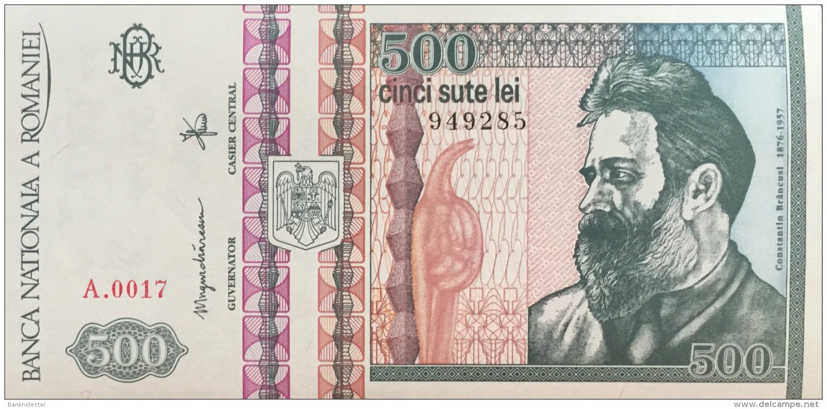 Romania 500 Lei, P-101a (1992) - UNC - Rumänien