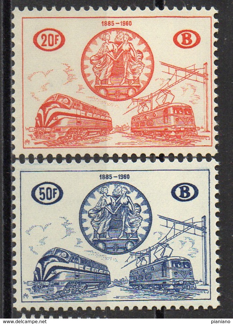 PIA -BEL -1960 - 75° Anniv. Dell' Associazione Intern.dei Congressi Delle Ferrovie  -  (Yv Pacchi  369-72) - Reisgoedzegels [BA]