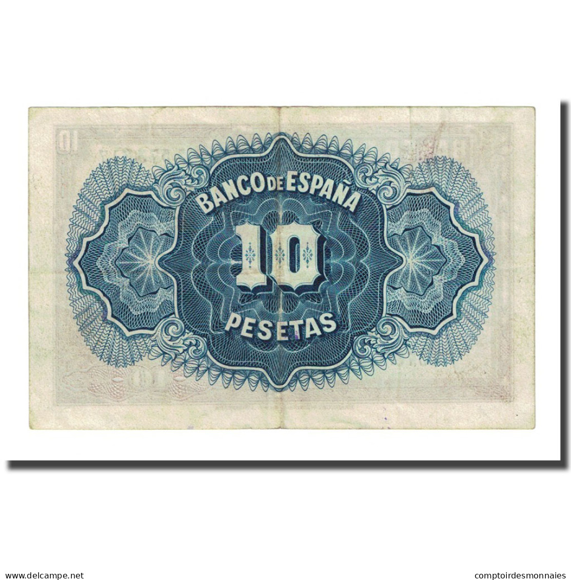 Billet, Espagne, 10 Pesetas, 1935, KM:86a, TTB - 10 Pesetas