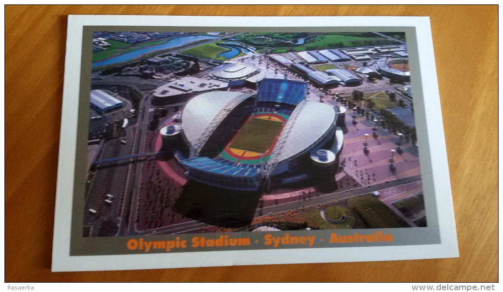 Sydney Telstra Olympic Stadium Cartolina Stadio Postcard Stadion AK Carte Postale Stade Estadio - Calcio