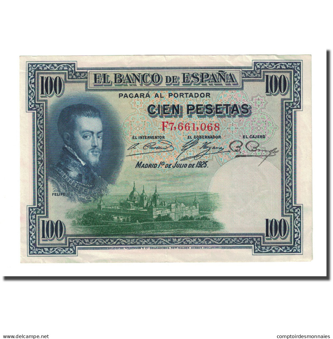 Billet, Espagne, 100 Pesetas, 1925-07-01, KM:69c, SUP - 100 Pesetas