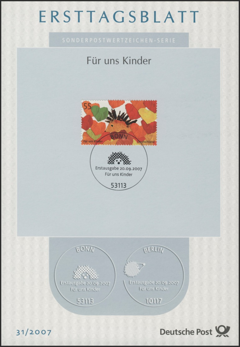 ETB 31/2007 Kinder, Igel, Herbstlaub - Other & Unclassified