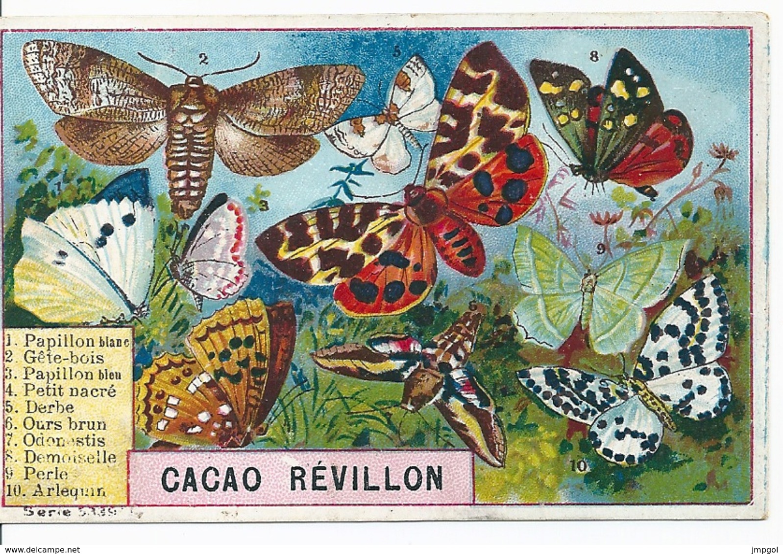 Chromos Cacao Revillon "Papillons" - Revillon