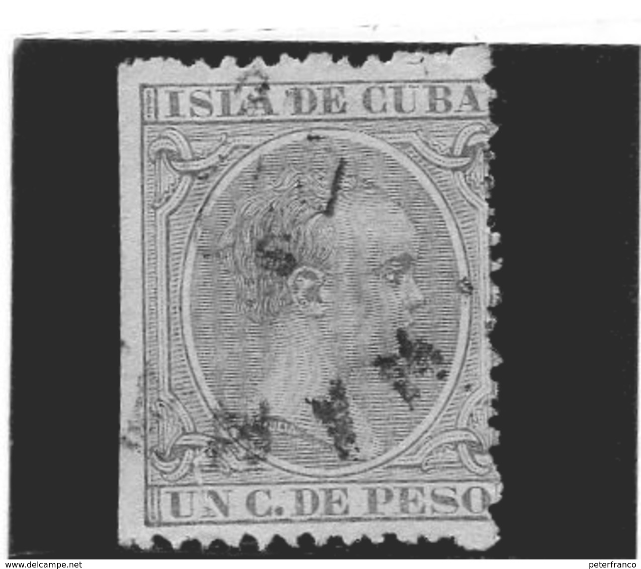 B -. 1894 Cuba - Re Alfonso XIII - Oblitérés