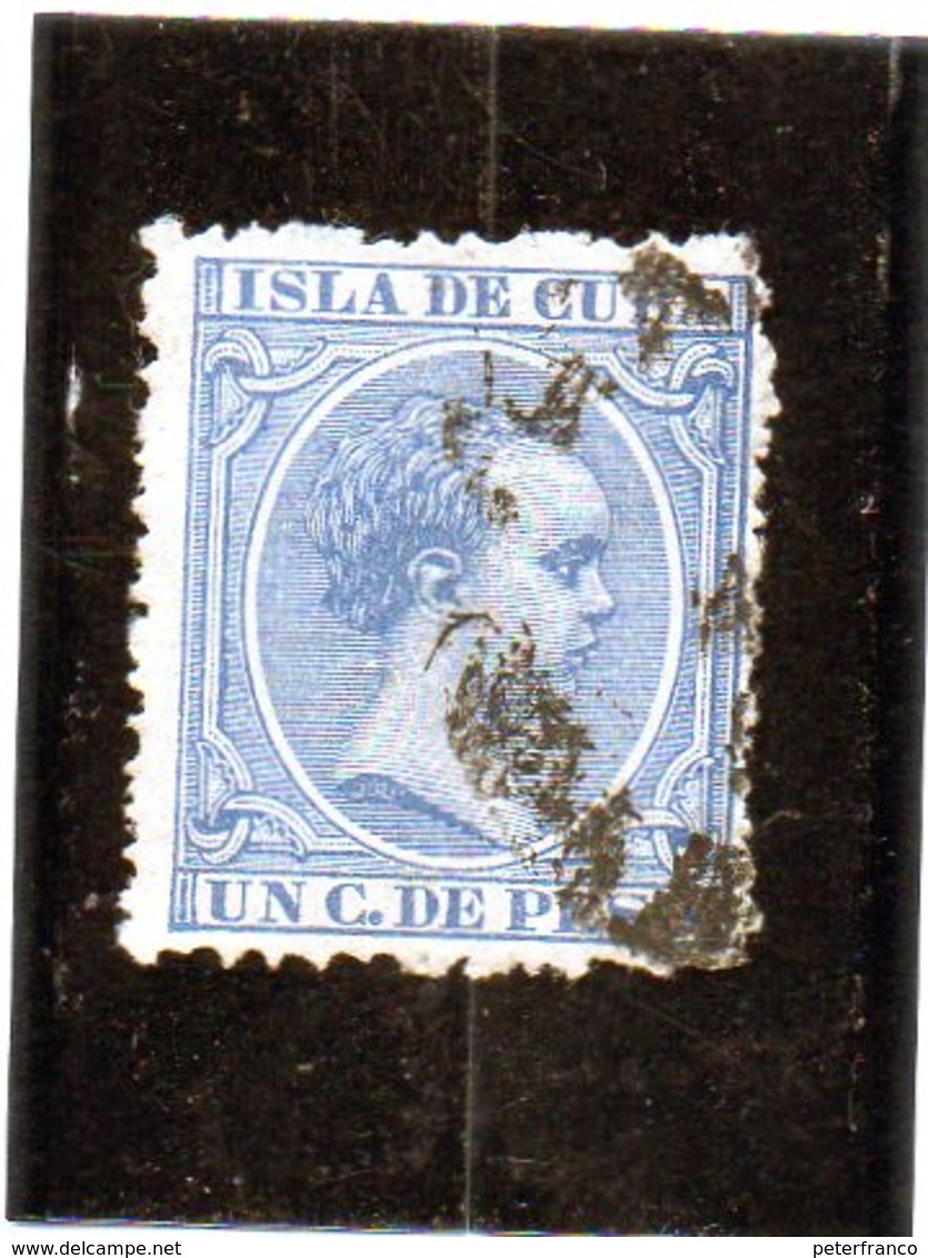 B -. 1894 Cuba - Re Alfonso XIII - Oblitérés