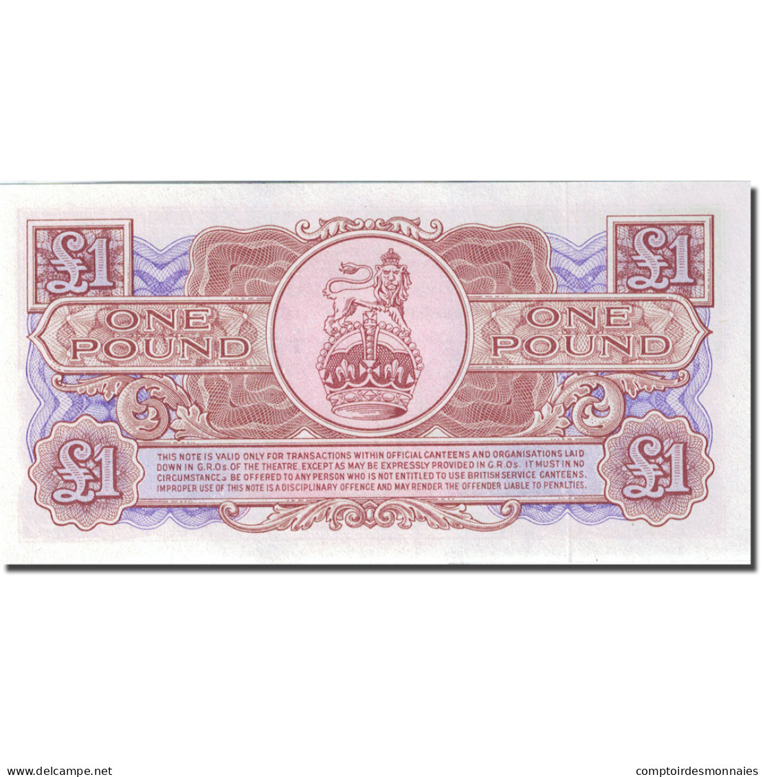 Billet, Grande-Bretagne, 1 Pound, 1956, Undated (1956), KM:M29, SPL - Forze Armate Britanniche & Docuementi Speciali
