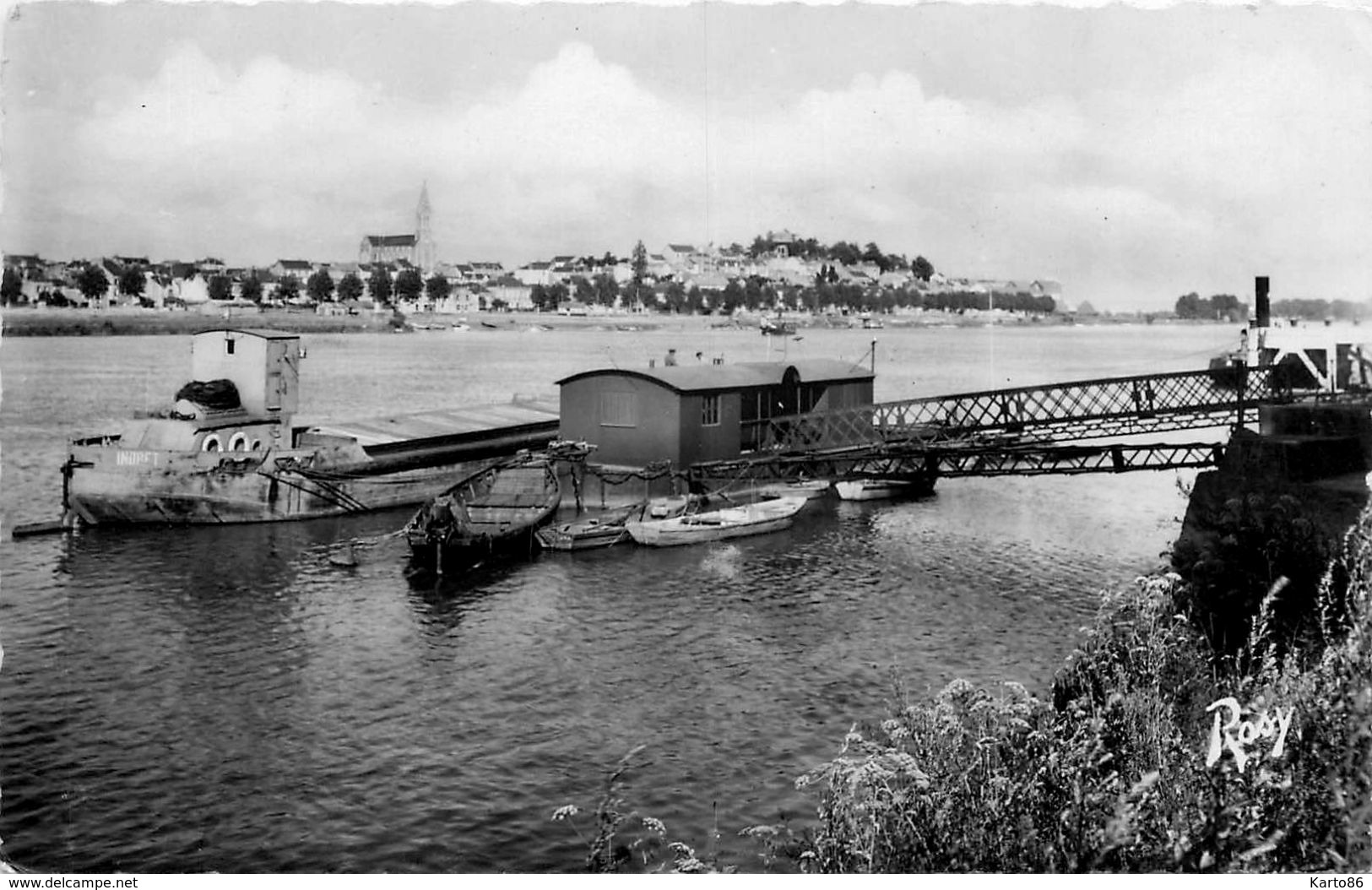 Basse Indre * Vue Panoramique Prise D'indret * Péniche - Basse-Indre