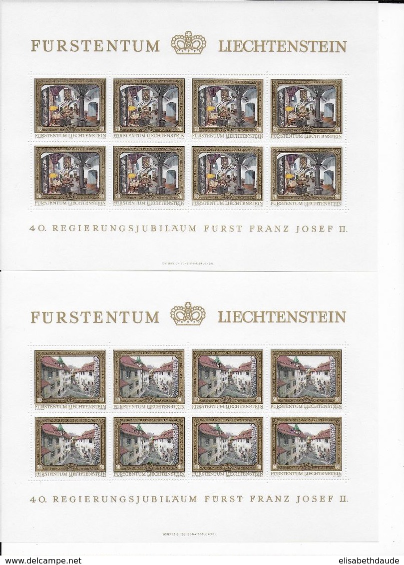 LIECHTENSTEIN - YT 647/650 En FEUILLETS ** - COTE = 32 EUR - Blocks & Kleinbögen