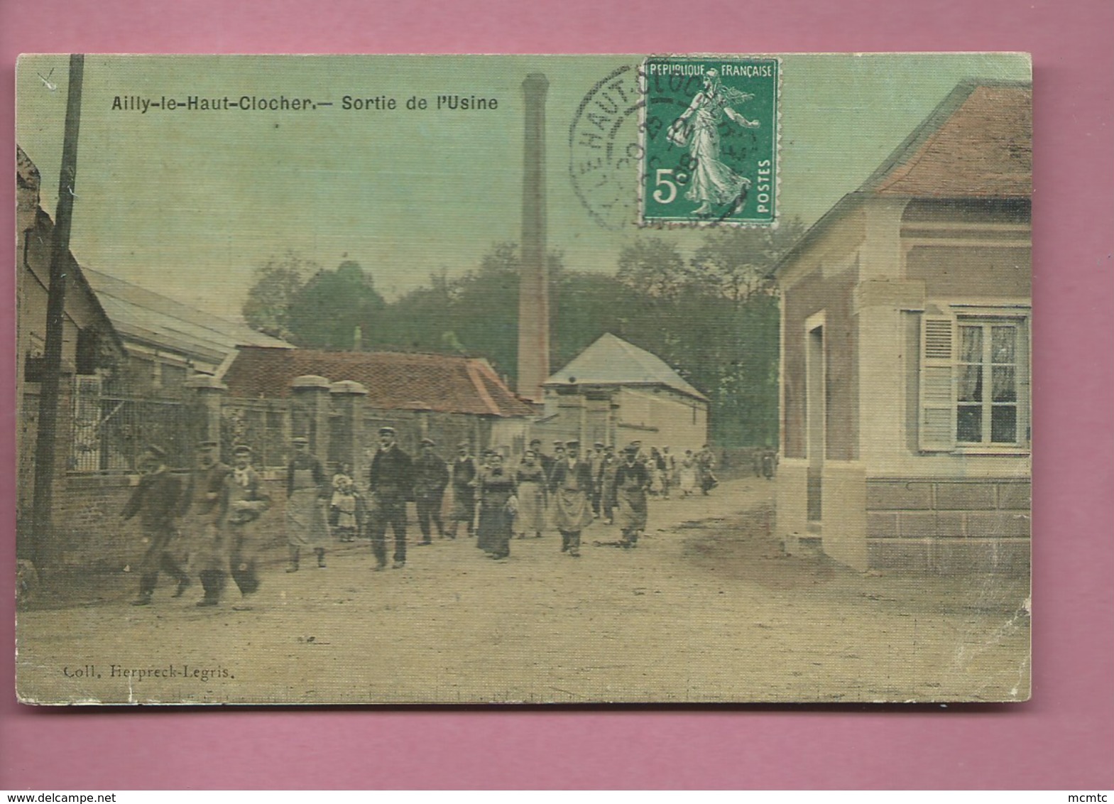 CPA  Décollée -  Ailly Le Haut Clocher  - Sortie De L'Usine - Ailly Le Haut Clocher