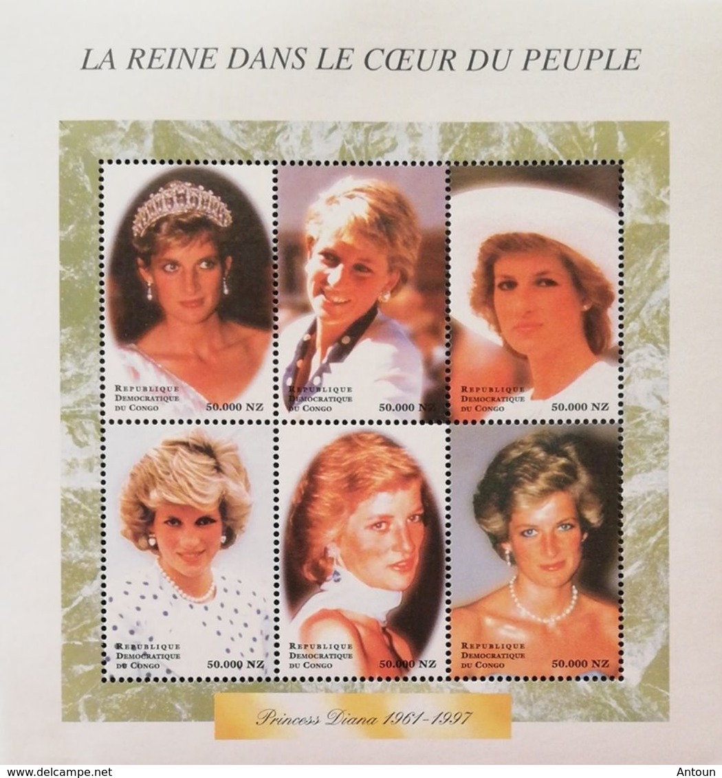 Congo -Kinshasa 1998 Diana,Princess Of Wales - Mint/hinged