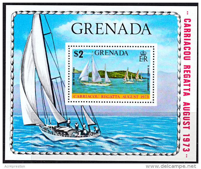 A0819 GRENADA 1973, SG MS572  Carriacou Regatta, Yachts,  MNH - Grenada (1974-...)