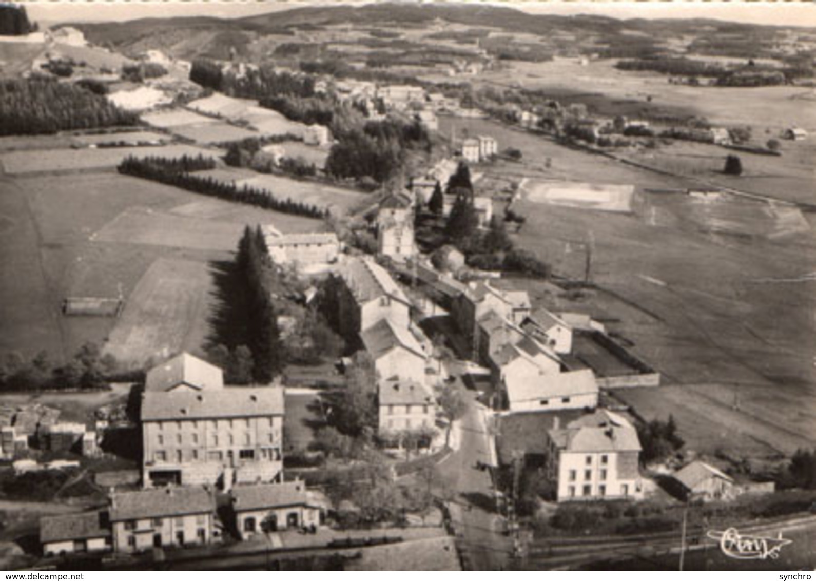 Vue Aerienne ,quartier De La Gare - Saint Agrève