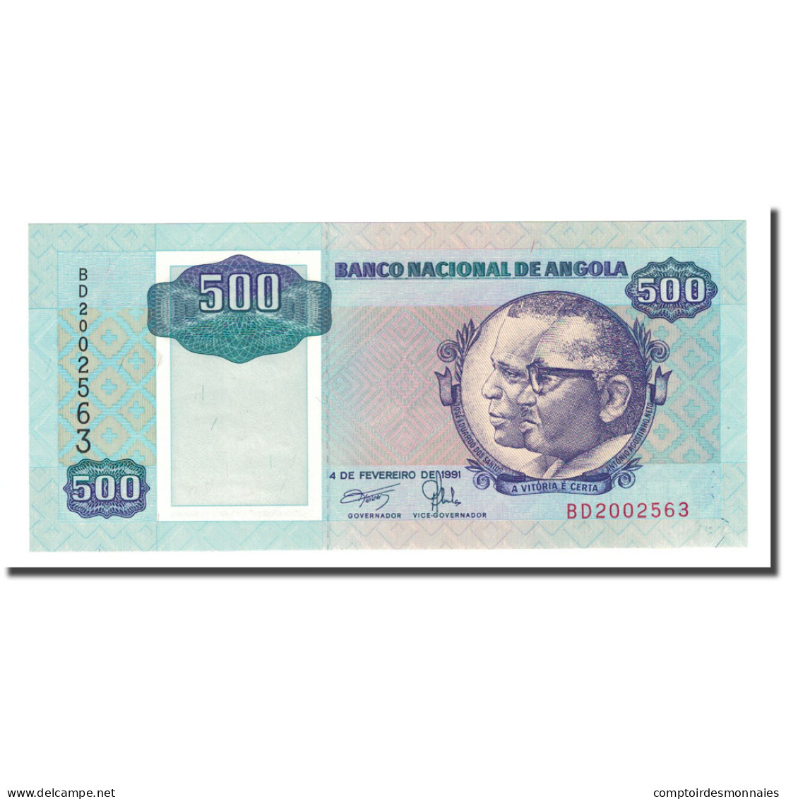 Billet, Angola, 500 Kwanzas, 1991-02-04, KM:128b, NEUF - Angola